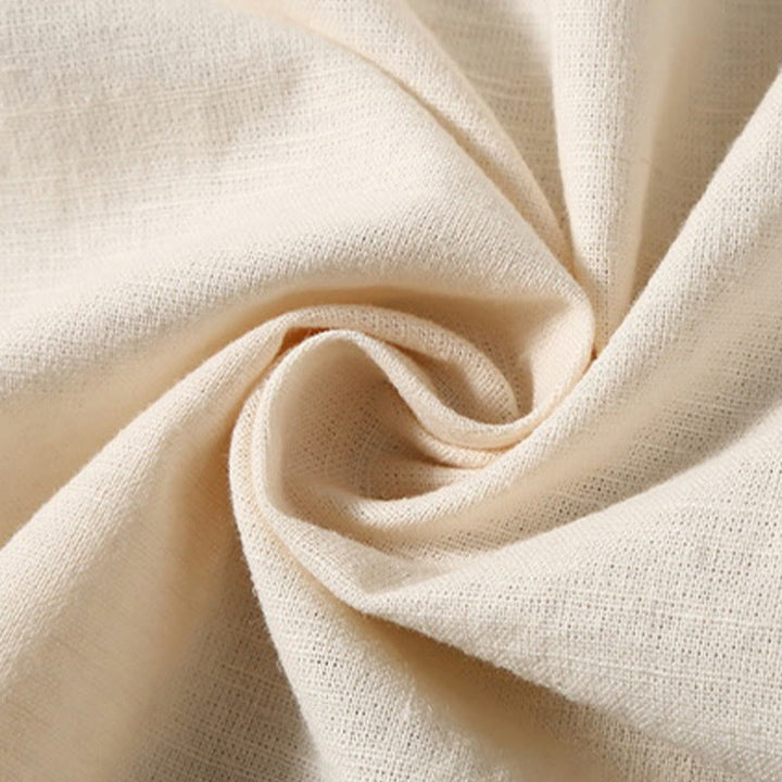 Buddha Stones Summer Men's Short Sleeve Button Down Cotton Linen Shirt - image 14