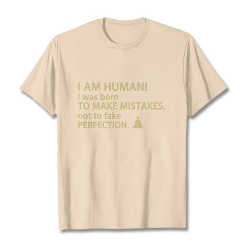 Buddha Stones I Am Human Tee T-shirt - Bisque - 2XL - image 13