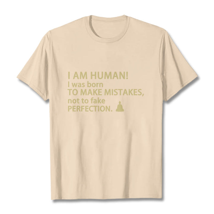 Buddha Stones I Am Human Tee T-shirt - Bisque - 2XL - image 13