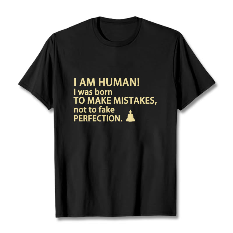 Buddha Stones I Am Human Tee T-shirt - Black - 2XL - image 0
