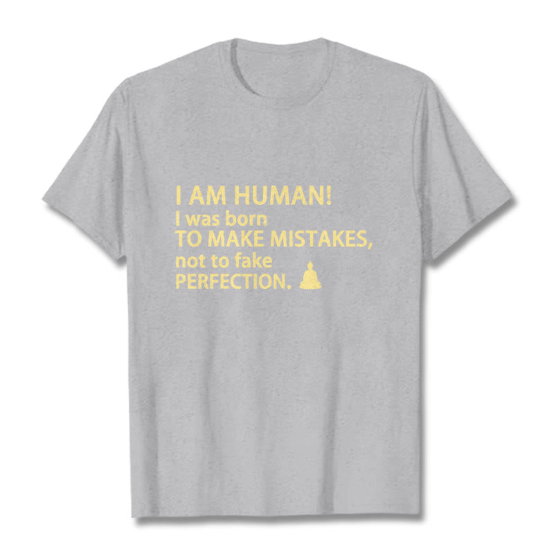 Buddha Stones I Am Human Tee T-shirt - Light Grey - 2XL - image 12