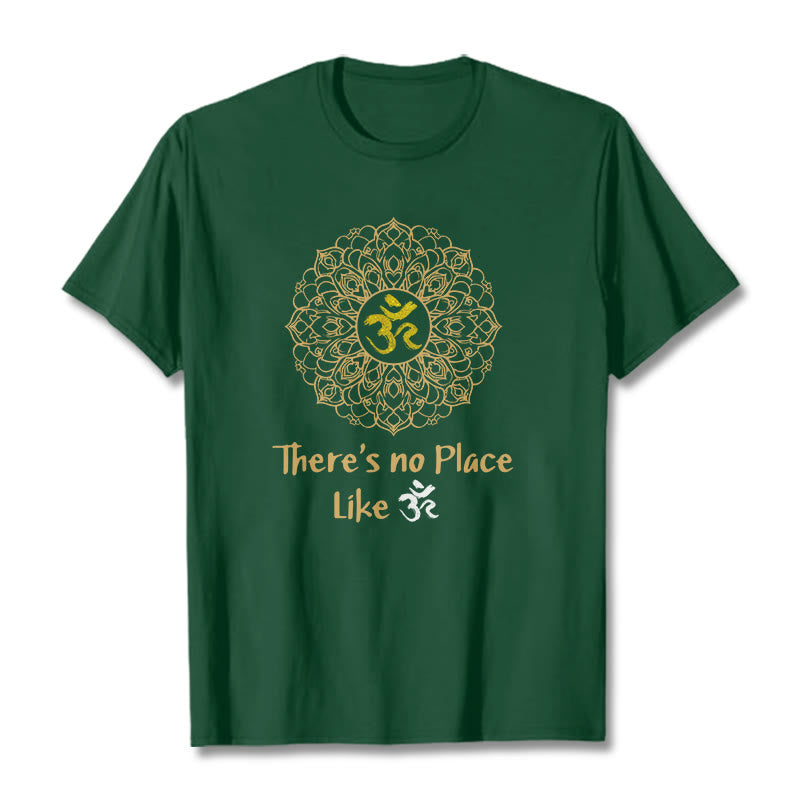 Buddha Stones There Is No Place Like Lotus Tee T-shirt - Forest Green - 2XL - image 0