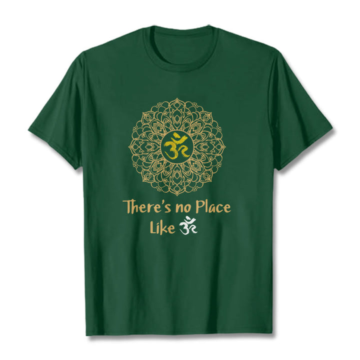 Buddha Stones There Is No Place Like Lotus Tee T-shirt - Forest Green - 2XL - image 0