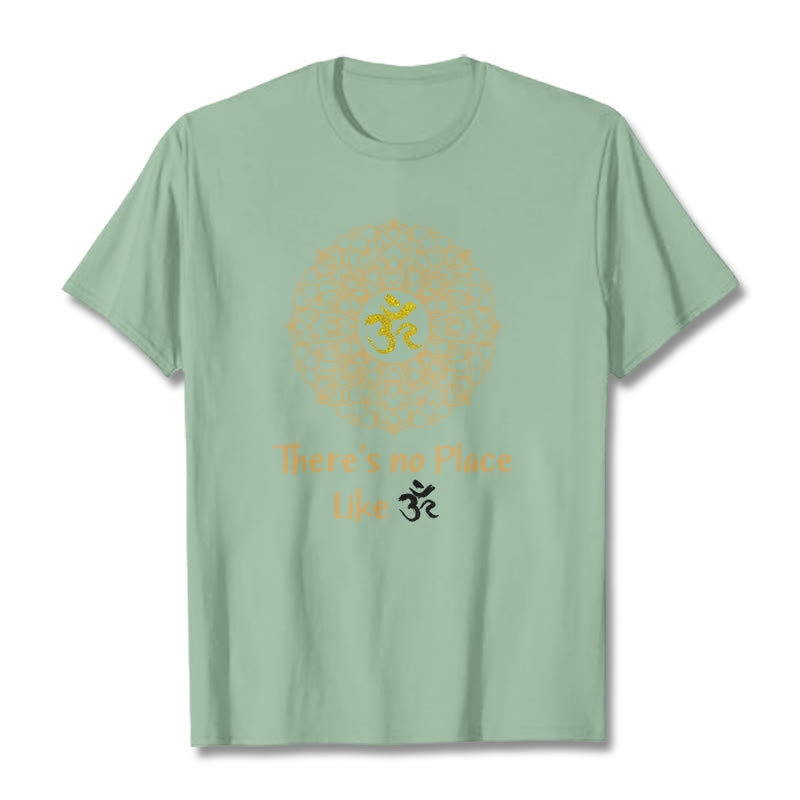 Buddha Stones There Is No Place Like Lotus Tee T-shirt - Pale Green - 2XL - image 12