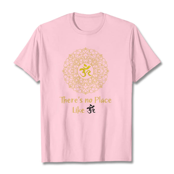 Buddha Stones There Is No Place Like Lotus Tee T-shirt - Light Pink - 2XL - image 10