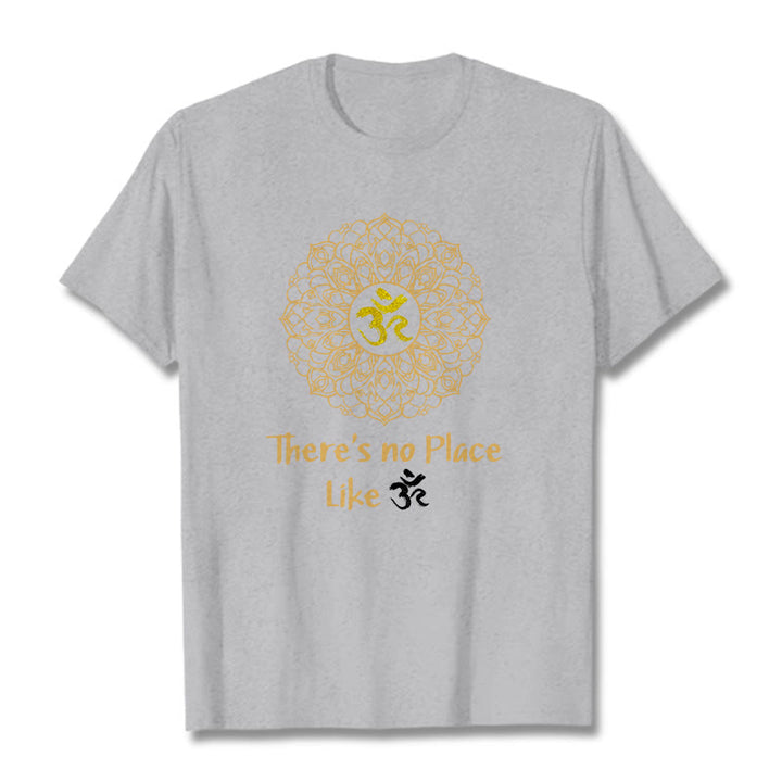 Buddha Stones There Is No Place Like Lotus Tee T-shirt - Light Grey - 2XL - image 18