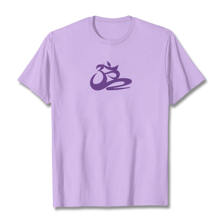Buddha Stones OM Tee T-shirt - Plum - 2XL - image 0