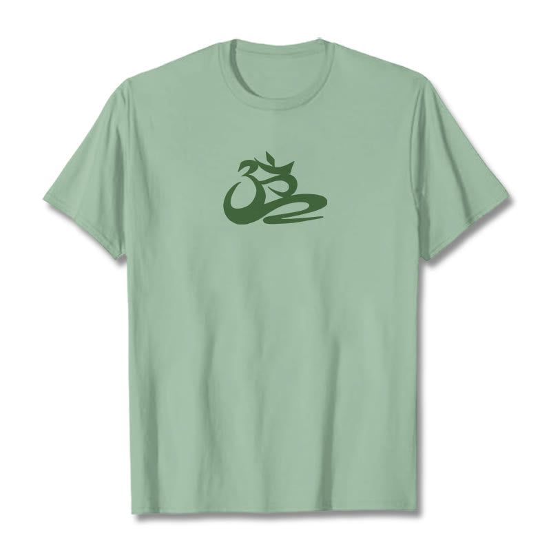 Buddha Stones OM Tee T-shirt - Pale Green - 2XL - image 15