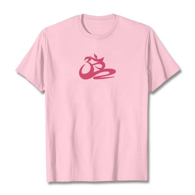 Buddha Stones OM Tee T-shirt - Light Pink - 2XL - image 13