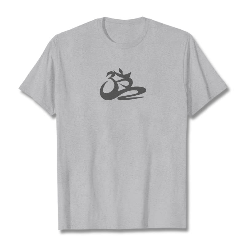 Buddha Stones OM Tee T-shirt - Light Grey - 2XL - image 19