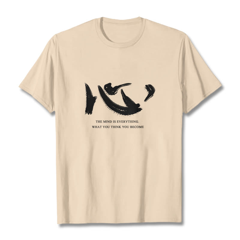 Buddha Stones Xin The Mind Is Everything Tee T-shirt - Bisque - 2XL - image 16