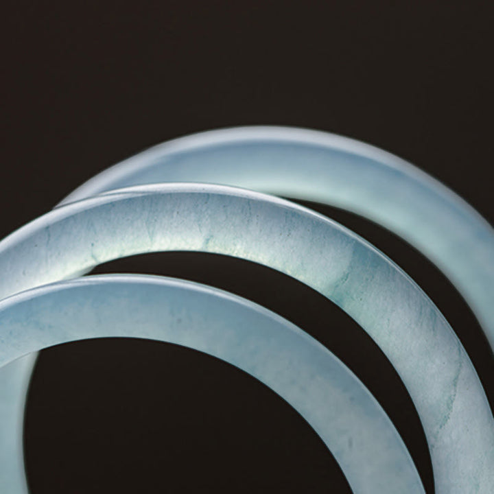 Buddha Stones Natural Aquamarine Serenity Bangle Bracelet - image 18