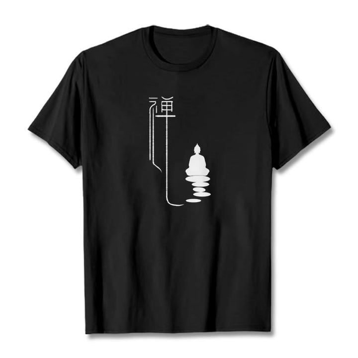 Buddha Stones Zen Buddha Tee T-shirt - Black - 2XL - image 4
