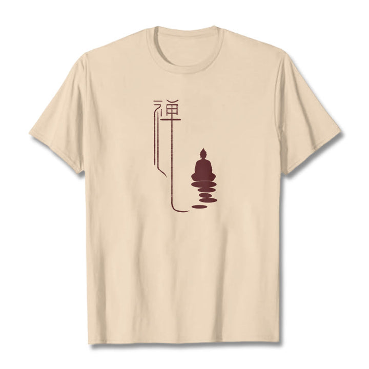 Buddha Stones Zen Buddha Tee T-shirt - Bisque - 2XL - image 0