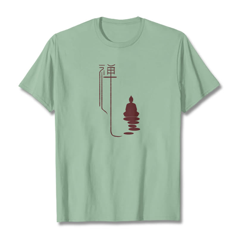 Buddha Stones Zen Buddha Tee T-shirt - Pale Green - 2XL - image 16
