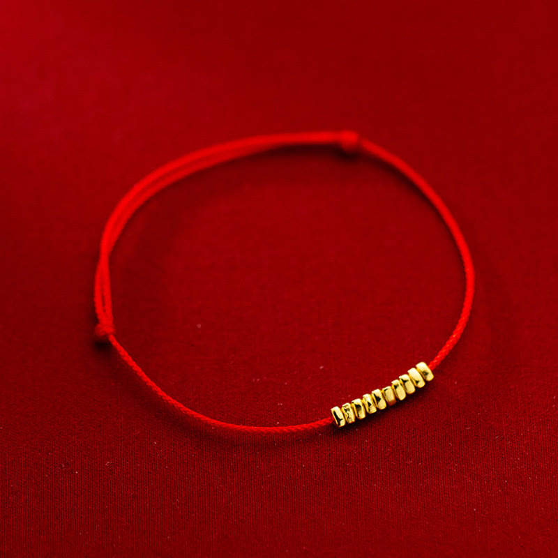 Buddha Stones Handmade 925 Sterling Silver Small Pieces Protection Braided Ultra-Thin Rope Bracelet - image 1