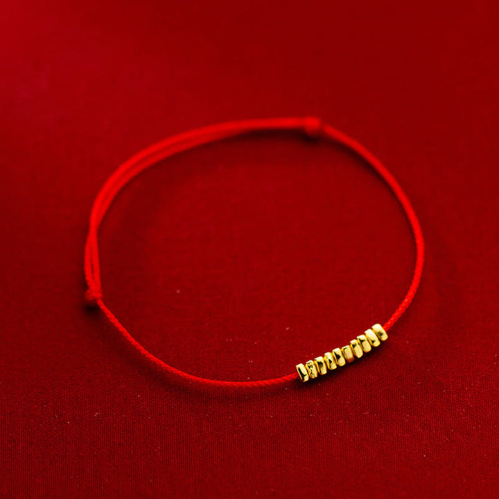 Buddha Stones Handmade 925 Sterling Silver Small Pieces Protection Braided Ultra-Thin Rope Bracelet - image 1