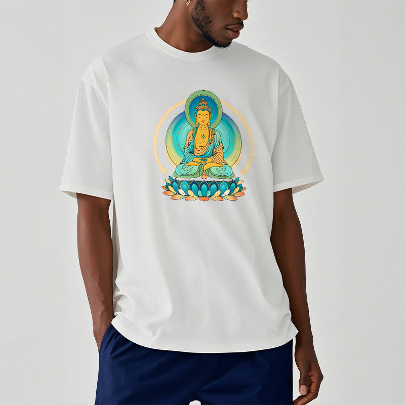 Buddha Stones Lotus Buddha Tee T-shirt - image 3