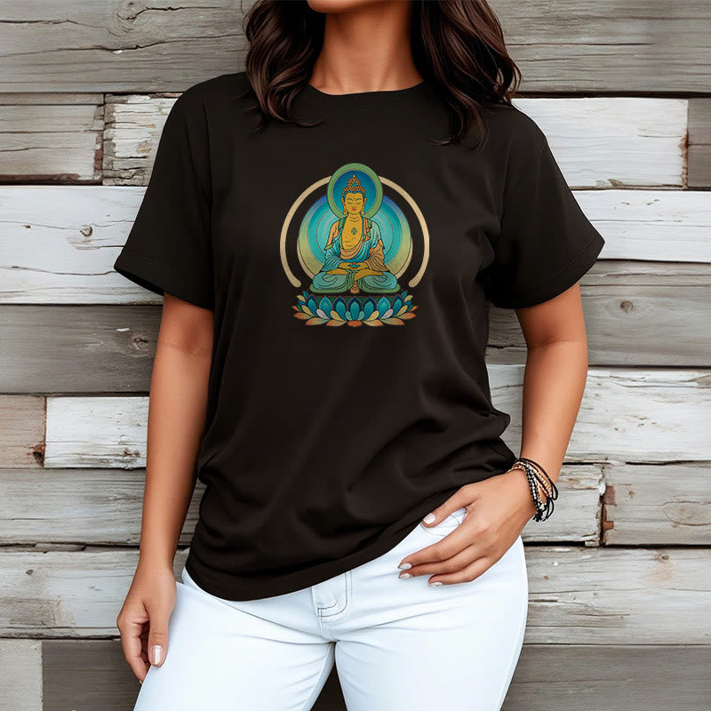 Buddha Stones Lotus Buddha Tee T-shirt - image 8
