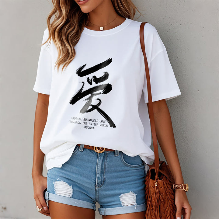 Buddha Stones Ai Radiate Boundless Love Towards The Entire World Tee T-shirt - image 10