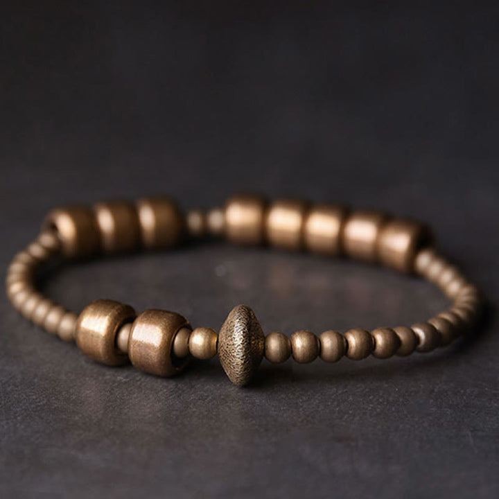 Buddha Stones Vintage Copper Brass Blance Wealth Bracelet - image 1