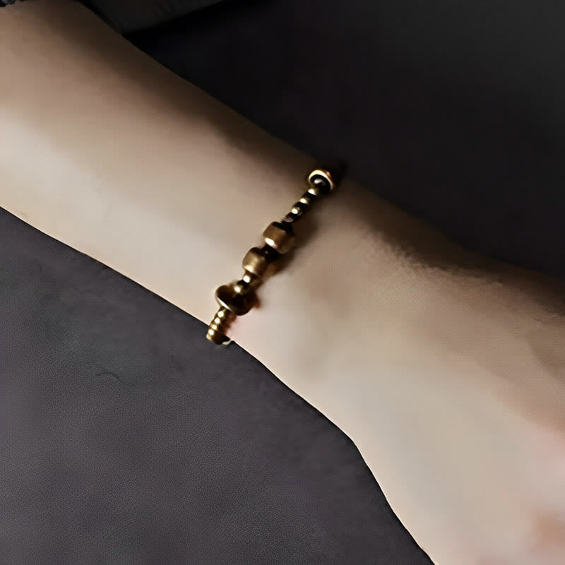 Buddha Stones Vintage Copper Brass Blance Wealth Bracelet - image 4