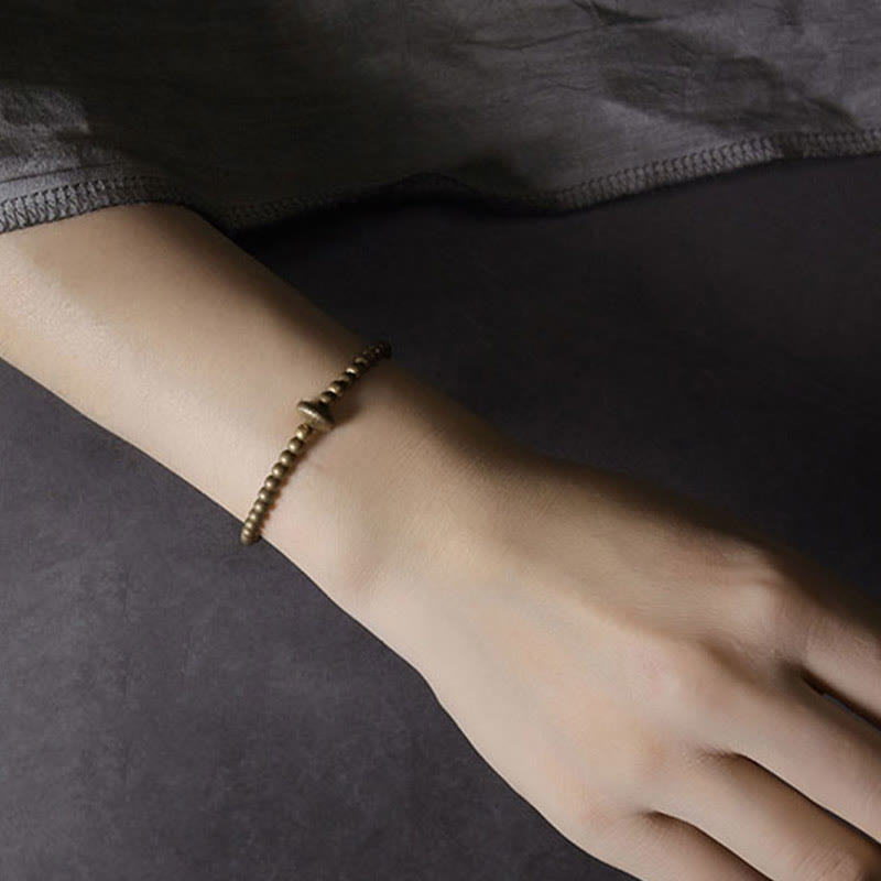 Buddha Stones Vintage Copper Brass Blance Wealth Bracelet - image 8