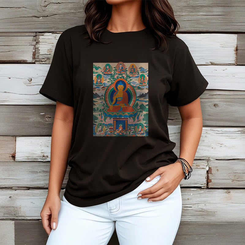 Buddha Stones The Medicine Buddha Sutra Transformed Into Art Tee T-shirt - image 8
