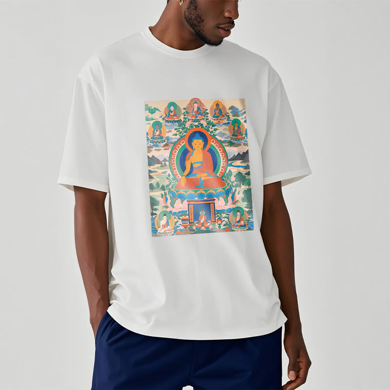 Buddha Stones The Medicine Buddha Sutra Transformed Into Art Tee T-shirt - image 1