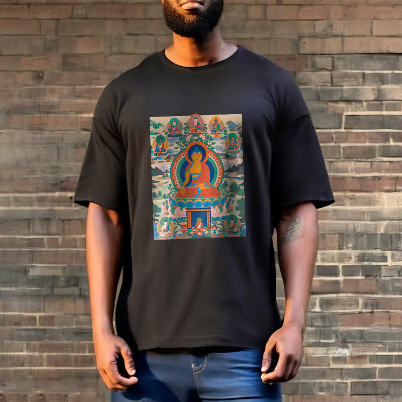 Buddha Stones The Medicine Buddha Sutra Transformed Into Art Tee T-shirt - image 7