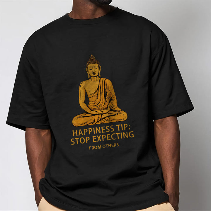 Buddha Stones Stop Expecting From others Buddha Tee T-shirt - image 1