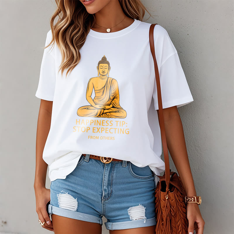 Buddha Stones Stop Expecting From others Buddha Tee T-shirt - image 8