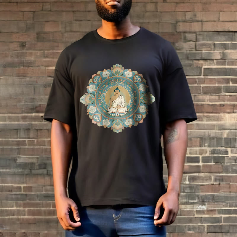 Buddha Stones Mandala Flower Buddha Tee T-shirt - image 7