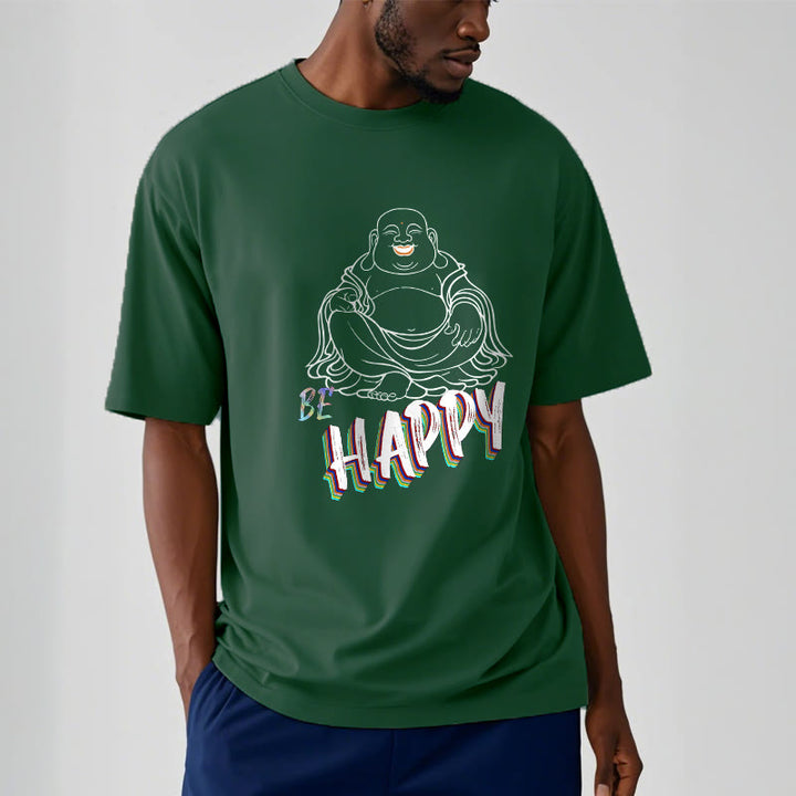 Buddha Stones BE HAPPY Laughing Buddha Tee T-shirt - image 11