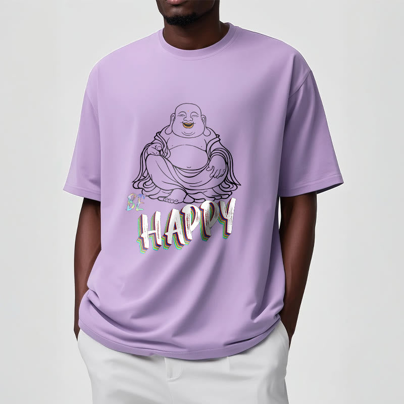Buddha Stones BE HAPPY Laughing Buddha Tee T-shirt - image 17