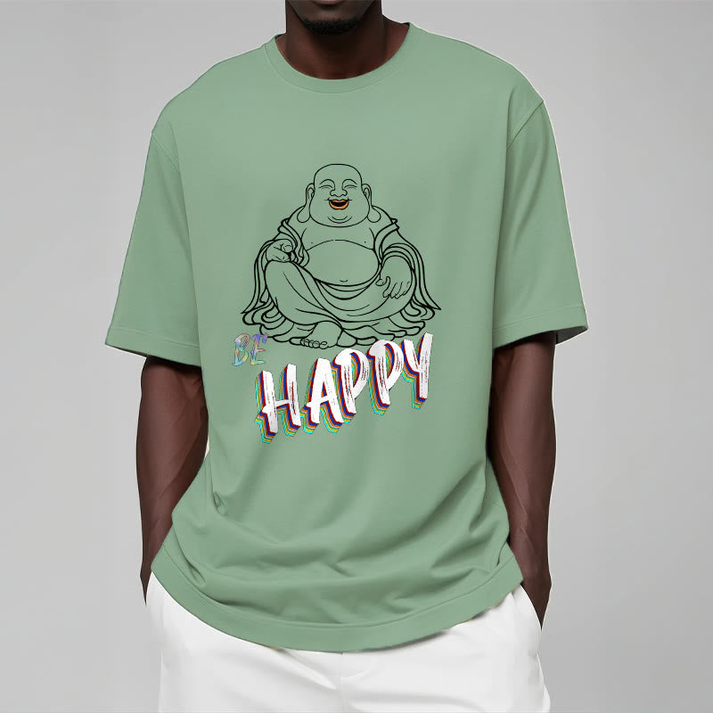 Buddha Stones BE HAPPY Laughing Buddha Tee T-shirt - image 15