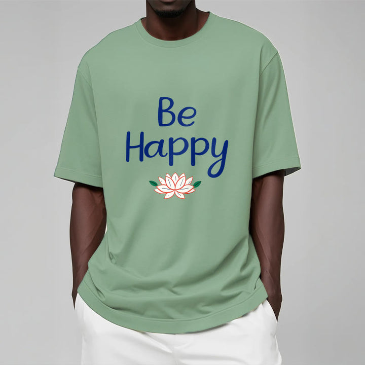 Buddha Stones Be Happy Lotus Tee T-shirt - image 14
