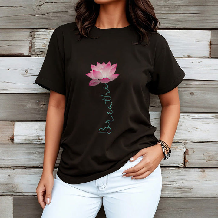 Buddha Stones BREATHE Lotus Tee T-shirt - image 6
