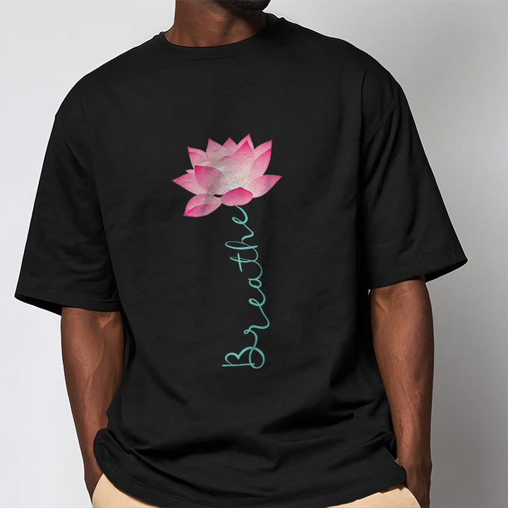 Buddha Stones BREATHE Lotus Tee T-shirt - image 4