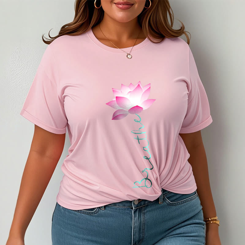 Buddha Stones BREATHE Lotus Tee T-shirt - image 12