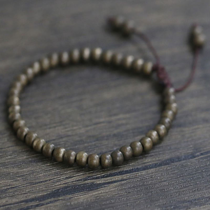 Buddha Stones Copper Brass Beads Balance Wealth Simple Bracelet - image 12