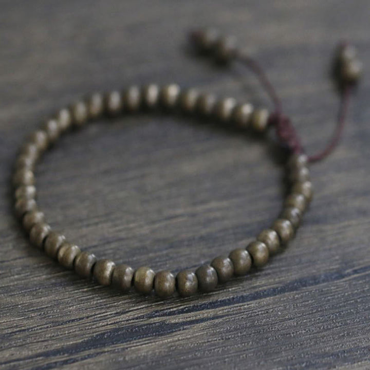 Buddha Stones Copper Brass Beads Balance Wealth Simple Bracelet - image 12