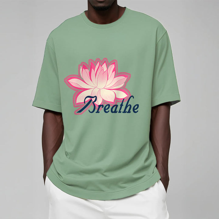 Buddha Stones BREATHE Lotus Flower Tee T-shirt - image 14