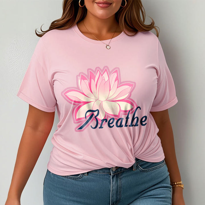 Buddha Stones BREATHE Lotus Flower Tee T-shirt - image 12