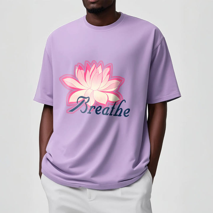 Buddha Stones BREATHE Lotus Flower Tee T-shirt - image 16