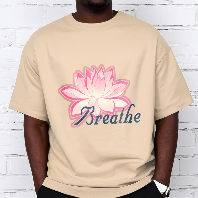 Buddha Stones BREATHE Lotus Flower Tee T-shirt - image 8
