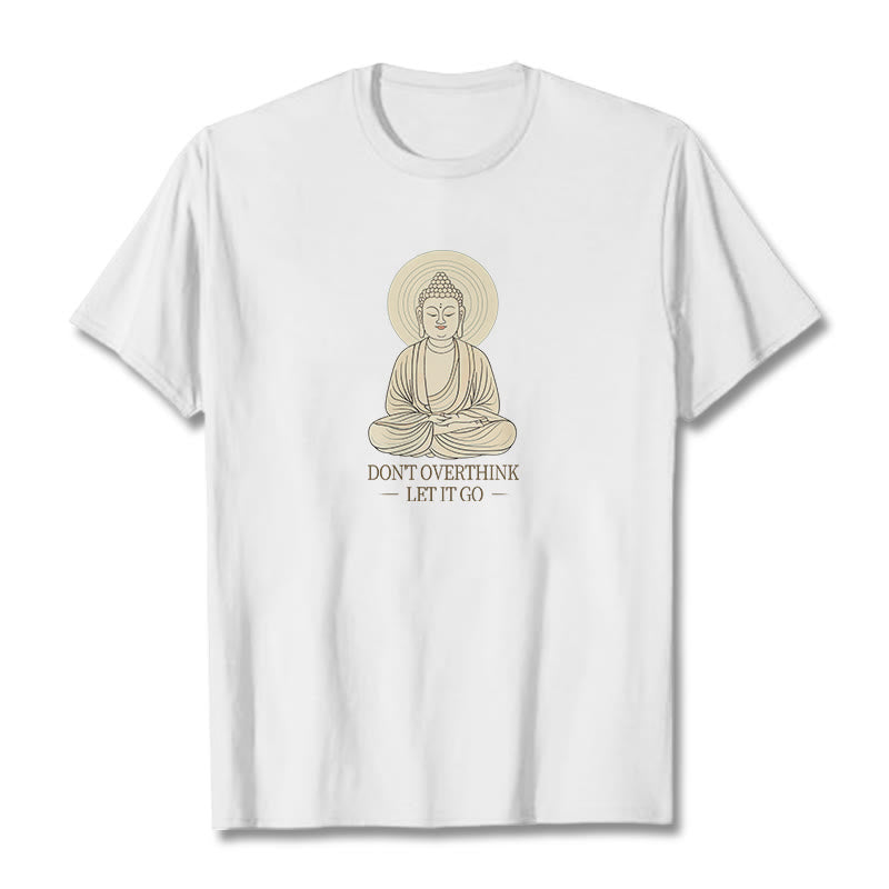 Buddha Stones Don't Overthink Tee T-shirt - White - 2XL - image 2
