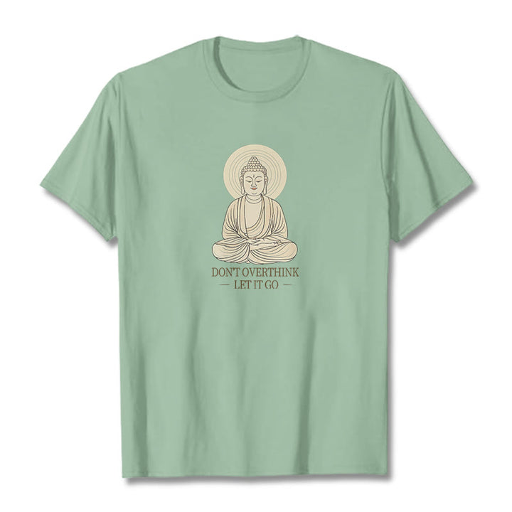 Buddha Stones Don't Overthink Tee T-shirt - PaleGreen - 2XL - image 14