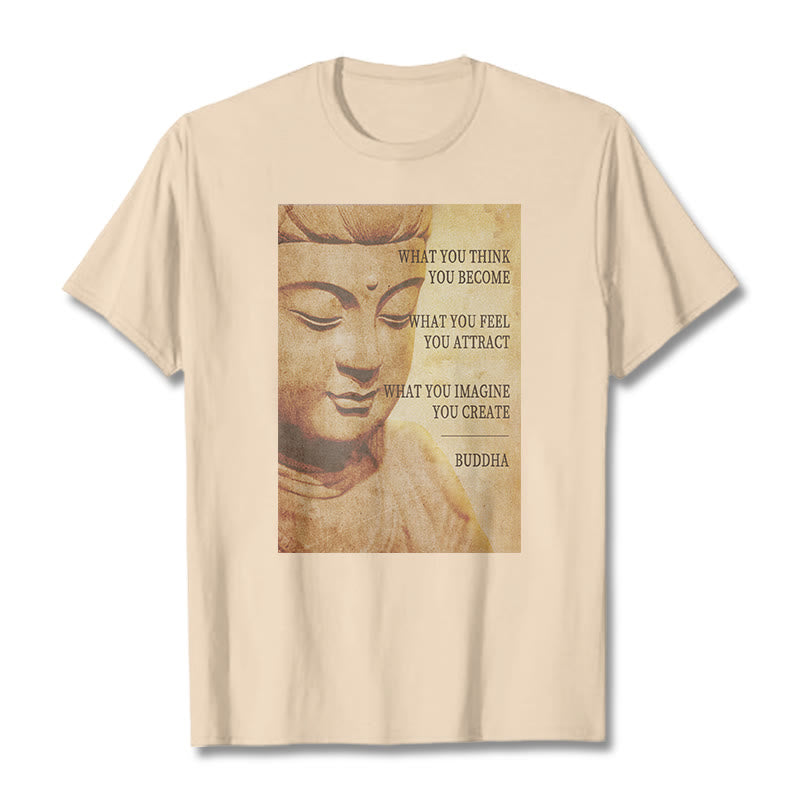 Buddha Stones What You Think You Become Tee T-shirt - Bisque - 2XL - image 7