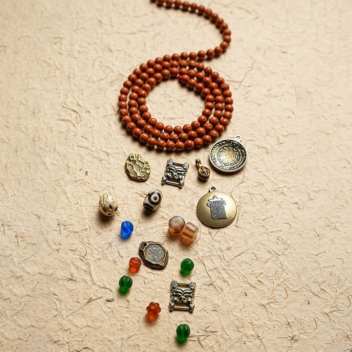 Buddha Stones Tibet Bodhi Seed 108 Mala Beads Wisdom Peace Bracelet Necklace - image 19